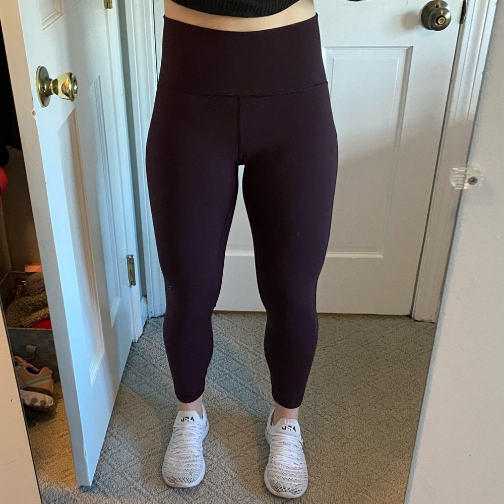 Size 8 Lululemon Dark Purple Leggings